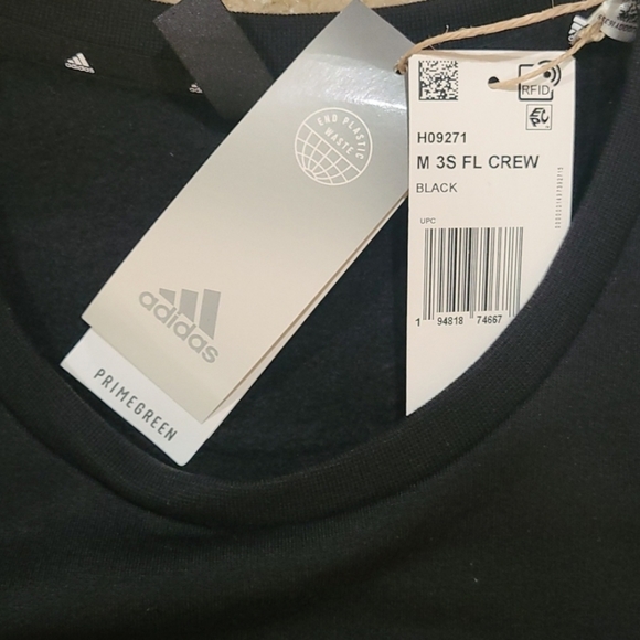 New adidas Men's Crewneck Sweatshirt French Terry - Picture 6 of 6